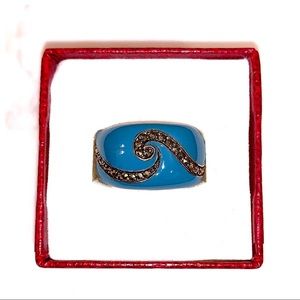 New! Hannon Jewelers Enamel and Sterling Ring